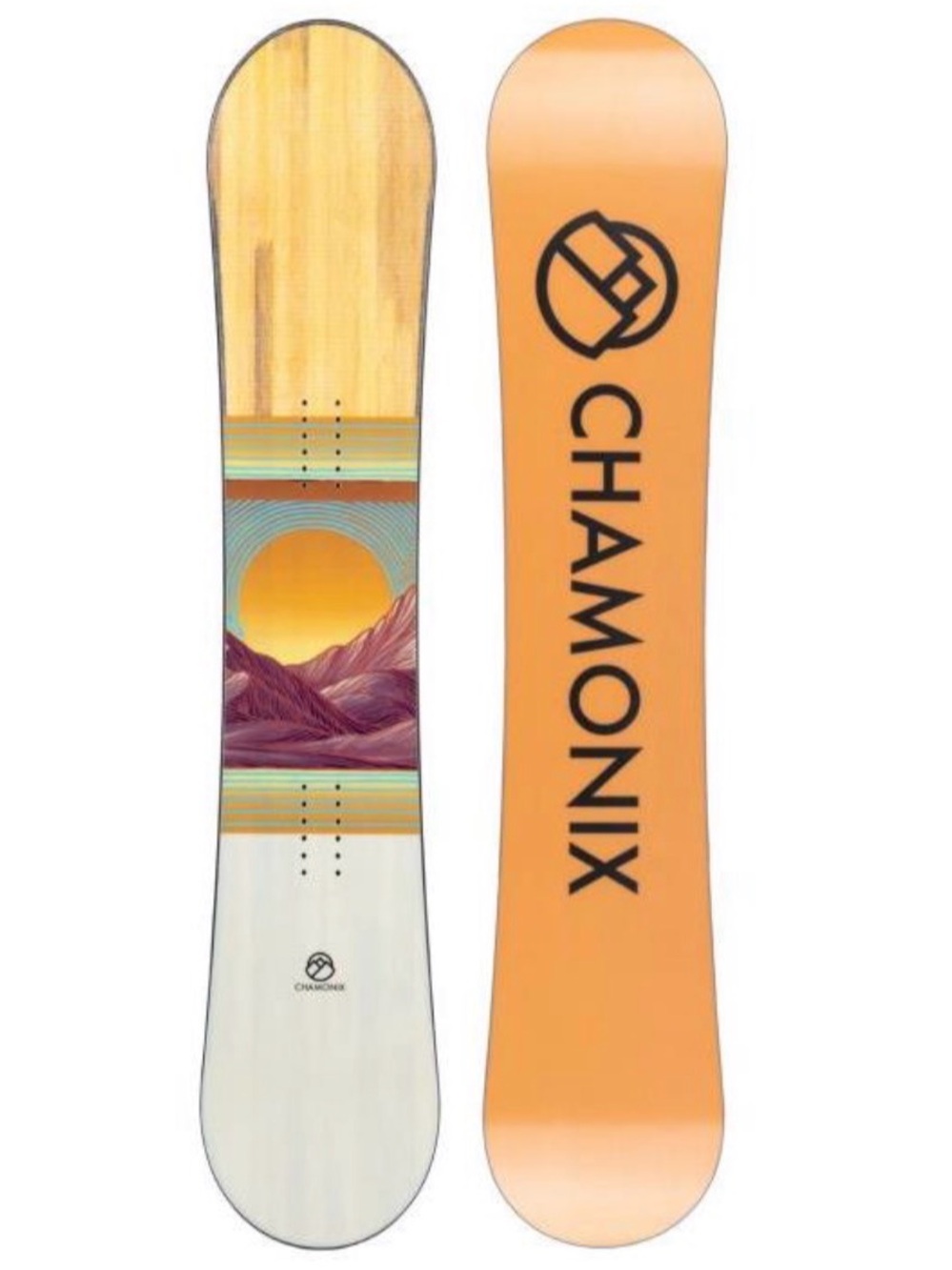 Chamonix Miage Women's Orange Graphic Snowboard 146